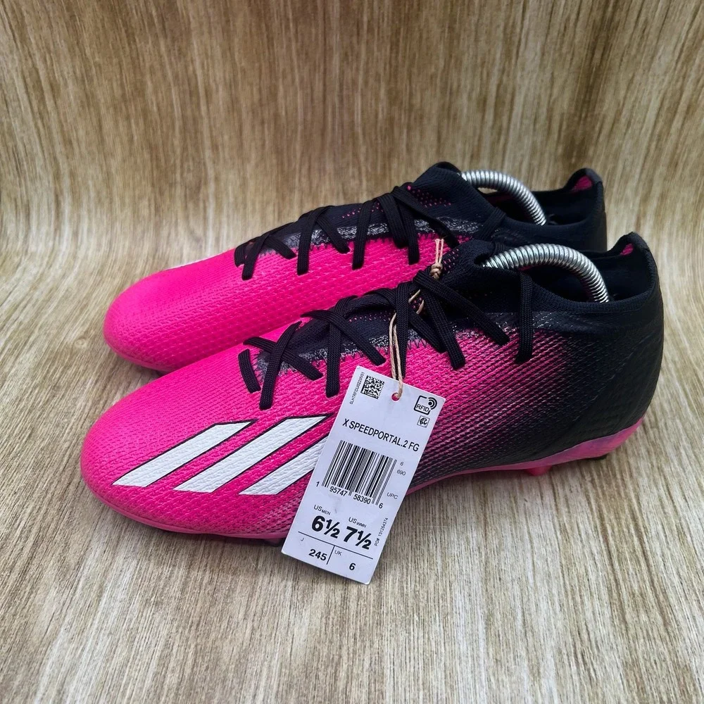 Adidas‎ X Speedportal.2 FG Men's 6.5 Women's 7.5 Pink Black Soccer Cleats GV9563